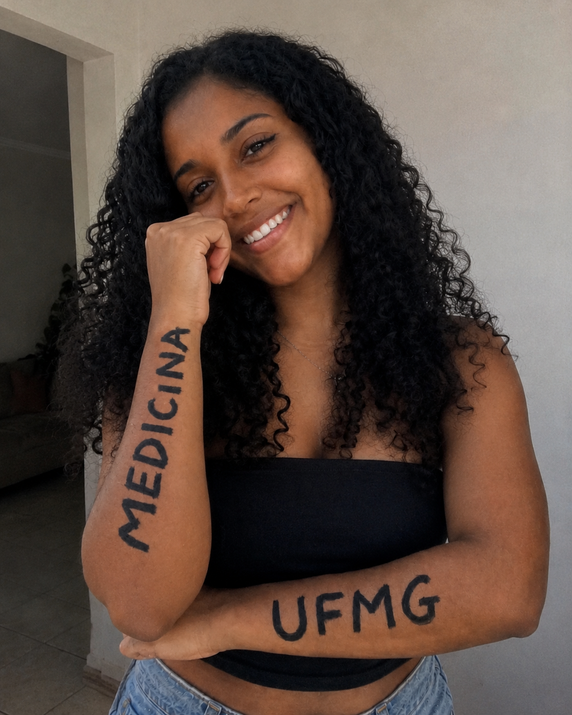 Paloma, aprovada em Medicina na UFMG