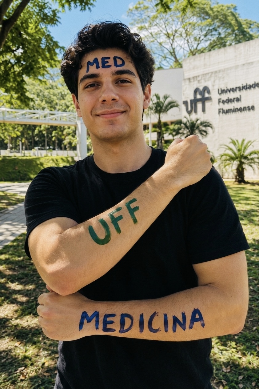 João Pedro, aprovado em Medicina na UFF