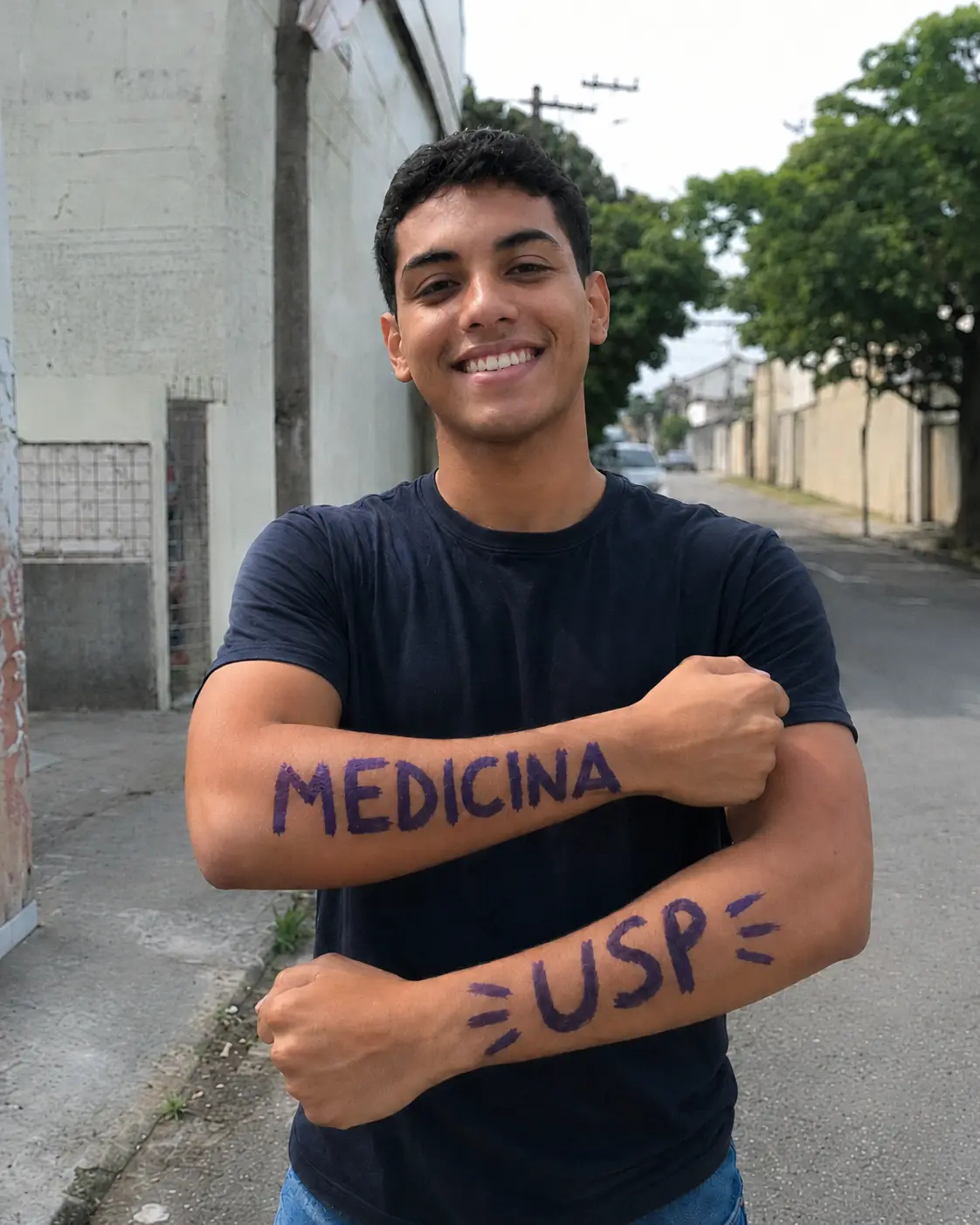 Gabriel, aprovado em Medicina na USP