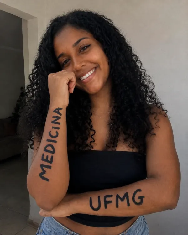Paloma, aprovada em Medicina na UFMG