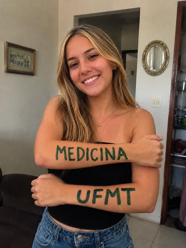 Ana Julia, aprovada em Medicina na UFMT
